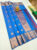 New Design High Fancy Kanjivaram Silk Saree Mix Blue Color w/ Blouse