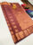 Latest High Fancy Kanjivaram Silk Saree Mix  Brown Color w/ Blouse