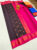High Fancy Kanjivaram Silk Saree Mix Dark Chocolate Color w/ Blouse