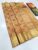 High Fancy Kanjivaram Silk Saree Gold Color w/ Blouse