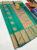 High Fancy Kanjivaram Silk Saree Mix Green Color w/ Blouse