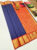 Trendy Design High Fancy Kanjivaram Silk Saree Mix Ink Blue Color w/ Blouse