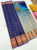 High Fancy Kanjivaram Silk Saree Mix Ink Blue Color w/ Blouse