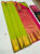 High Fancy Kanjivaram Silk Saree Mix Lemon Green Color w/ Blouse
