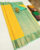 High Fancy Kanjivaram Silk Saree Mix Lemon Yellow Color w/ Blouse