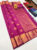 High Fancy Kanjivaram Silk Saree Mix Magenta Color w/ Blouse