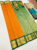 High Fancy Kanjivaram Silk Saree Mix Orange Color w/ Blouse