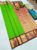 Beautiful Design High Fancy Kanjivaram Silk Saree Mix Parrot Green Color w/ Blouse