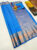 High Fancy Kanjivaram Silk Saree Mix Rama Blue Color w/ Blouse