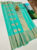 Trendy Design High Fancy Kanjivaram Silk Saree Mix Teal Blue Color w/ Blouse
