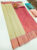 Beautiful High Fancy Kanjivaram Silk Saree Mix Cream and Pink Color w/ Blouse