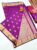 High Fancy Kanjivaram Silk Saree Mix Purple Color w/ Blouse