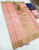 New Design K.M.D Soft 75% Pure Silk Saree Peach Color w/ Blouse