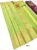 New Design K.M.D Soft 75% Pure Silk Saree Pista Green Color w/ Blouse