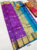 K.M.D Soft 75% Pure Silk Saree Purple Color w/ Blouse