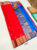 K.M.D Soft 75% Pure Silk Saree Red Color w/ Blouse