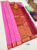 Unique Design K.M.D Soft 75% Pure Silk Saree Rose Color w/ Blouse