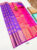 K.M.D Soft 75% Pure Silk Saree Violet Color w/ Blouse