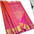 Kanchipuram Korvai Pure Silk Saree Peacock Design (Magenta / Cobalt Blue / Dark Blue)