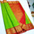 New Arrival Kanchi Korvai Pure Silk Saree Peacock Design (Ink Blue (Pink Border) / Double Shade (Red Border) / Parrot Green (Chilli Red Border))