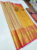 New Design Kanchi Semi Silk Saree Golden Yellow Color w/ Blouse
