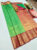 Latest Design Kanchi Semi Silk Saree Green Color w/ Blouse