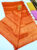 Kanjivaram Semi Silk Saree Orange Color w/ Blouse