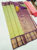 Unique Design Kanchi Semi Silk Saree Pista Green Color w/ Blouse