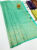 Kanjivaram Semi Silk Saree Safari Green Color w/ Blouse
