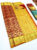 Horse and Elephant Design Kanjivaram Semi Silk Saree Apple Red Color w/ Blouse