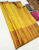 Kanjivaram Semi Silk Saree Lemon Yellow Color w/ Blouse