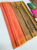 Beautiful Unique Color Peach Kanjivaram Semi Silk Saree w/ Blouse