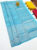 Kanjivaram Semi Silk Saree Light Blue Color w/ Blouse