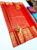 Kanjivaram Pure Wedding Silk Saree Chilli Red Color w/ Blouse