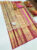 Kanjivaram Pure Wedding Silk Saree Cream and Magenta Color w/ Blouse