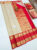 Unique Design Kanjivaram Pure Wedding Silk Saree Cream Color w/ Blouse
