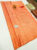 Kanjivaram Pure Wedding Silk Saree Fanta Orange Color w/ Blouse