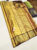 Kanjivaram Pure Wedding Silk Saree Golden Yellow Color w/ Blouse