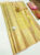 Kanjivaram Pure Wedding Silk Saree Golden Yellow Color w/ Blouse