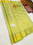 Kanjivaram Pure Wedding Bridal Silk Saree Lemon Green Color w/ Blouse