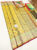 Latest Unique Design Kanjivaram Pure Wedding Silk Saree Lemon Yellow Color w/ Blouse