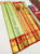 Beautiful Design Kanjivaram Pure Wedding Silk Saree Light Green Color w/ Blouse