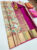 Unique Design Kanjivaram Pure Wedding Silk Saree Light Pista Color w/ Blouse