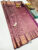 Beautiful Peacock Design Kanjivaram Pure Wedding Silk Saree Magenta Color w/ Blouse