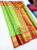 New Design Kanjivaram Pure Wedding Silk Saree Parrot Green Color w/ Blouse