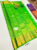 Kanjivaram Pure Wedding Silk Saree Parrot Green Color w/ Blouse