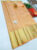 New Design Kanjivaram Pure Wedding Silk Saree Peach Color w/ Blouse