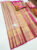 Beautiful Design Kanjivaram Pure Wedding Silk Saree Pink Color w/ Blouse