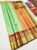 Latest Design Kanjivaram Pure Wedding Silk Saree Pista Green Color w/ Blouse