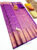 Trendy Design Kanjivaram Pure Wedding Silk Saree Purple Color w/ Blouse